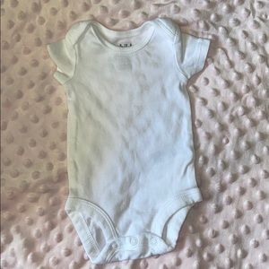 Newborn White Onesie